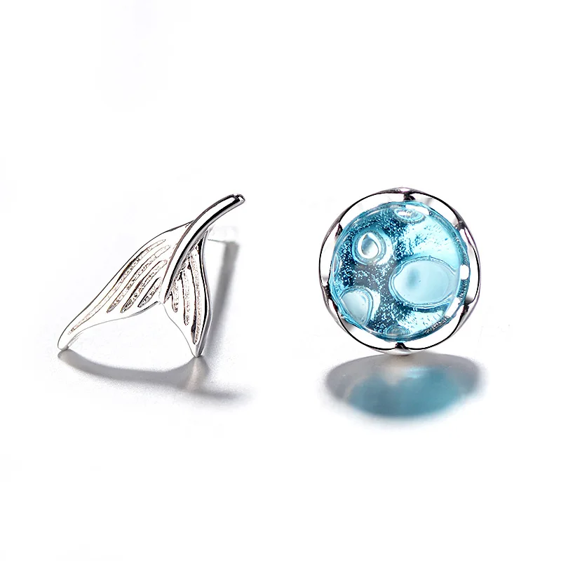 Горячая Распродажа Необычные синие прозрачные Хрустальная Русалочка Хвост