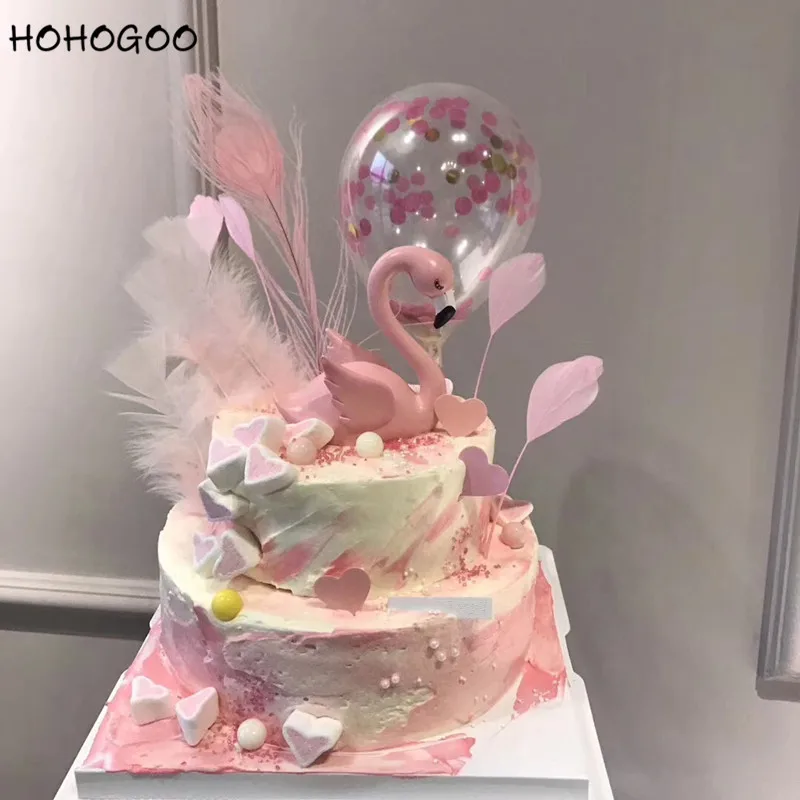 HOHOGOO 1 шт. 5 дюймов Любовь Красочные мятая блестки воздушный шар торт прозрачный