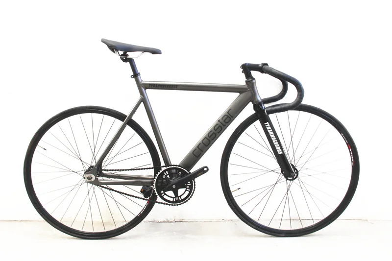 Crosstar Tyrans T2 Fixed Gear Bike Urban Track Fixie Carbon Fiber Fork Commute 15mm road bike fixie bicycle bicicleta | Спорт и