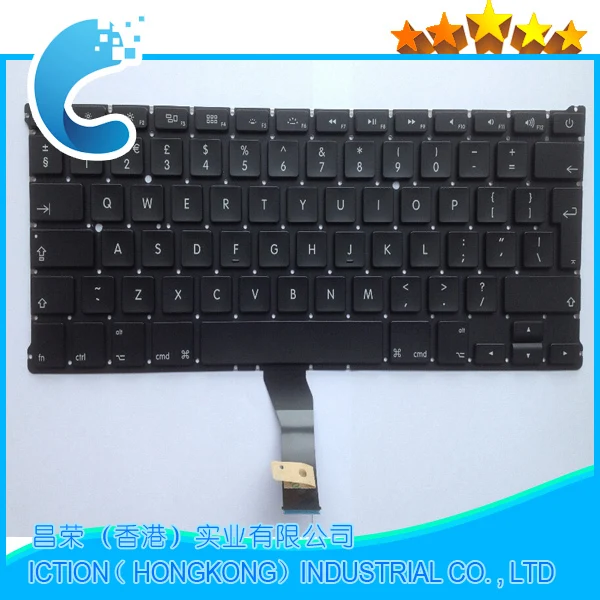 20 шт./лот новая клавиатура для Macbook Air 13 &quotA1466 A1369 UK Клавиатура ноутбука MD231 MD232 MC503