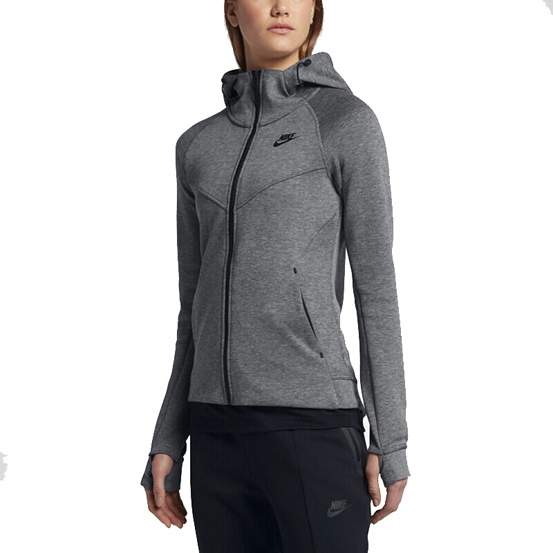 Оригинальный Новое поступление NIKE AS W NSW ТЧ FLC Толстовка ФЗ Женская куртка с