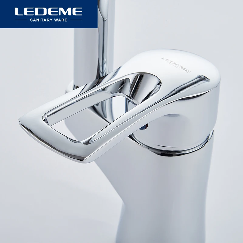 LEDEME Смеситель для кухни высокий латунь Цвет: хром L4025| |