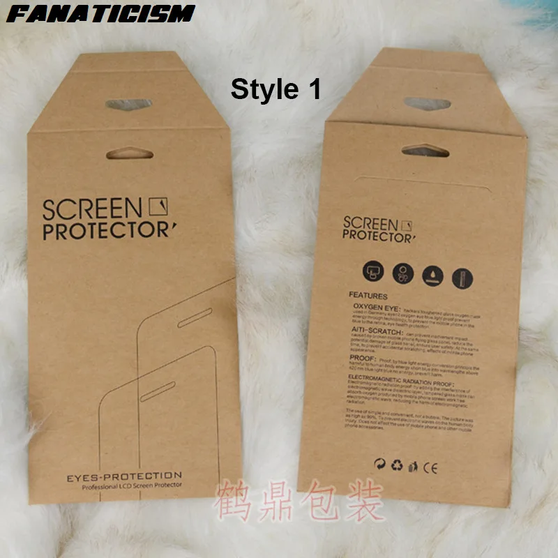 2000 шт. универсальная упаковочная коробка из крафт-бумаги для iphone 12 11 XR XS Max 5s SE 6s 7 8