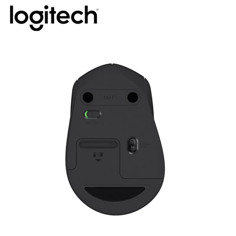 logitech M275 игровой Мышь 2,4G беспроводное соединение для ноутбука ПК оптического слежения геймерская мышь компьютерных игр Mause эргономичный приемник