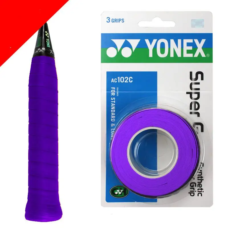 YONEX, качественная, противоскользящая, дышащая, Спортивная, над захватом, пота, группа гриффбэнд, теннис, овергрип, лента, бадминтон, ракетка, Грипсы, sweatband - Цвет: 3 grips