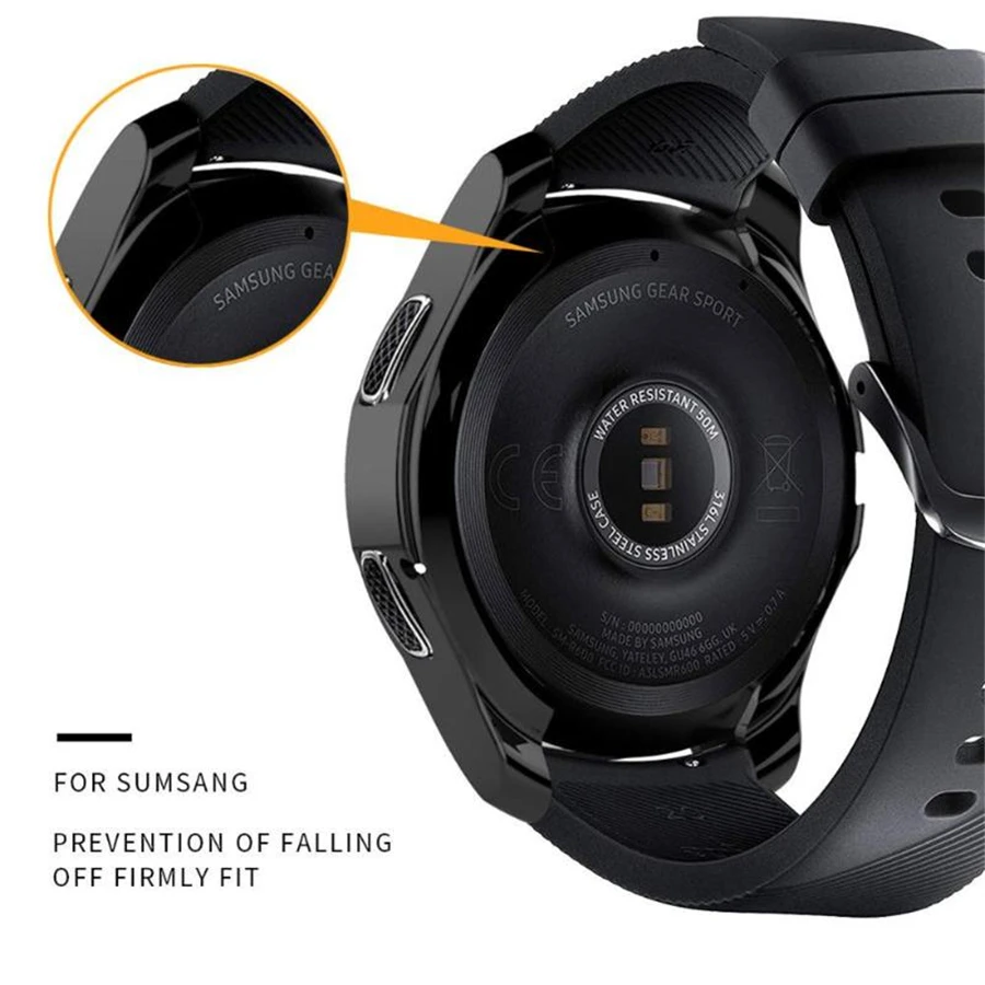 Покрытие + ТПУ тонкий защитный чехол для часов Samsung Galaxy Watch 46 мм Рамка силиконовый