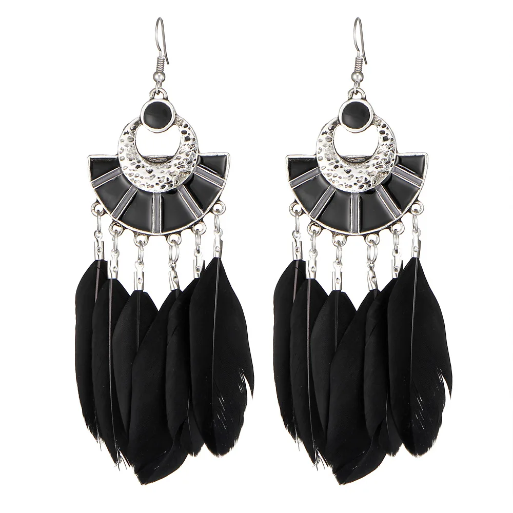 2018 Модные ретро женские модные классические бронзовые серьги с - Цена: 141