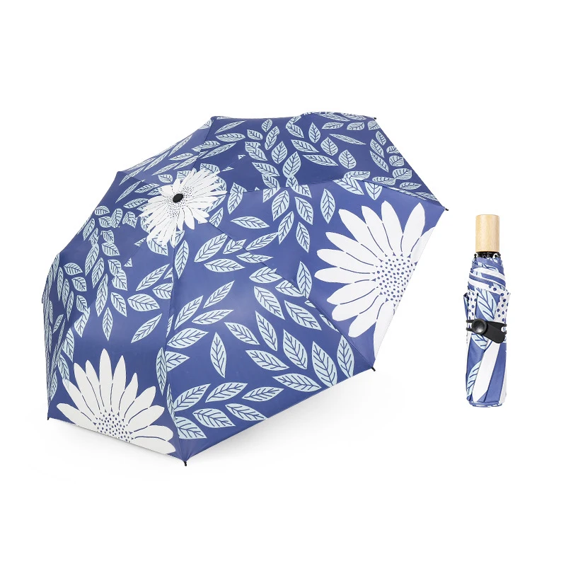 Parapluie Woman's Umbrella Sunny&ampRainy Parasol Luxury Female Folding Sun Black Coating Umbrellas Rain Gear Paraguas | Дом и сад
