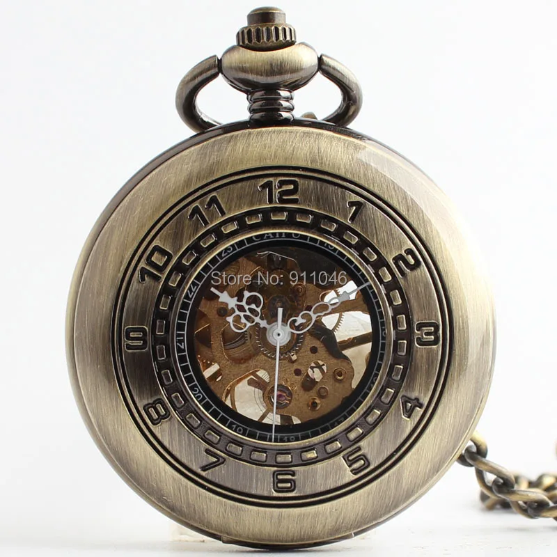 10 шт./лот винтажные бронзовые черные римские механические ручные наручные