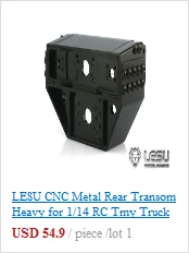 LESU Металл тяжелое оборудование стойка Нижняя короткий луч 1/14 Bz RC тягач TH02286