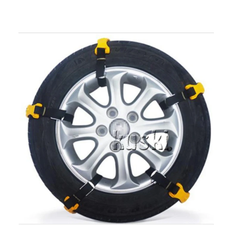 10X автомобильное колесо снежные цепи для Защитные чехлы сидений сшитые