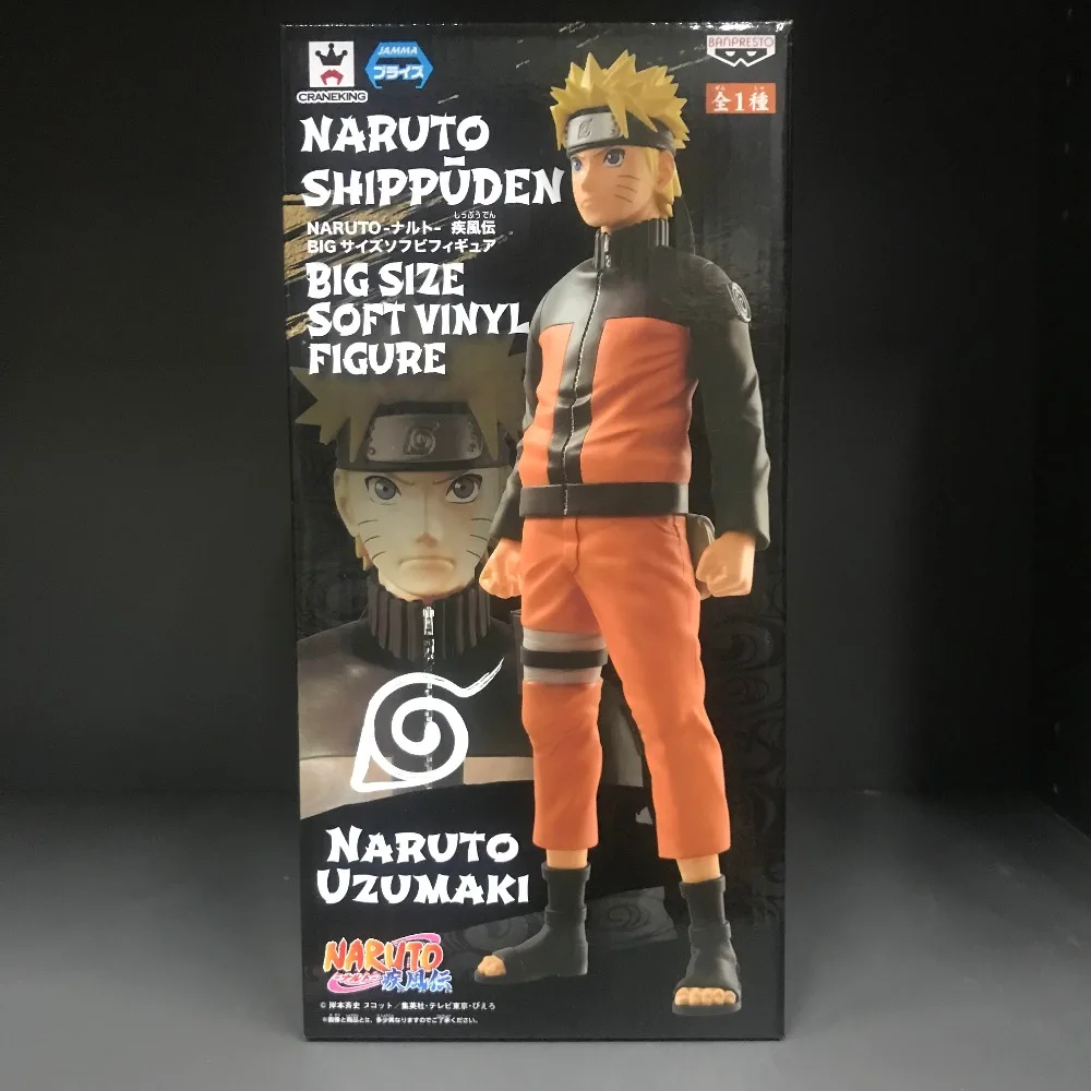 WSTXBD оригинальный BANPRESTO Naruto Shippuden большой размер мягкая Виниловая фигурка ПВХ