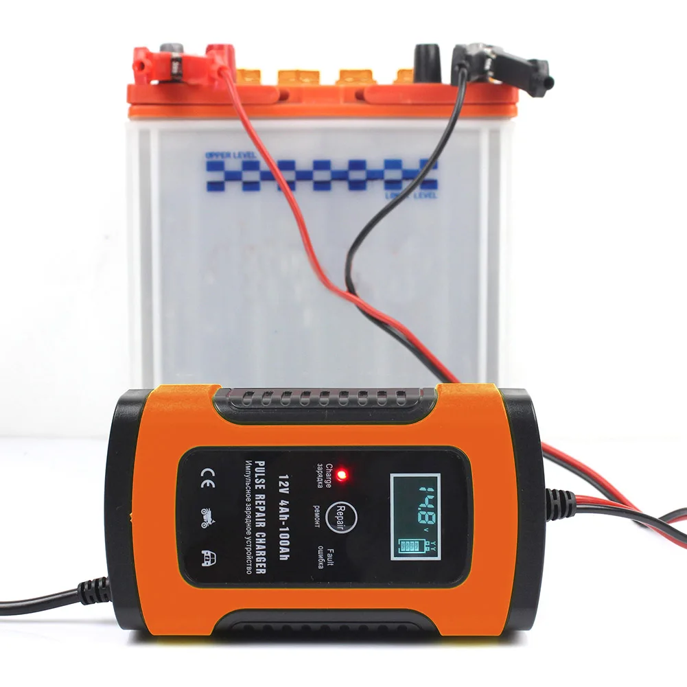 12V 5A Smart Battery Charger Portable Repair Tool Maintainer With LCD Display for Car Motorcycle |