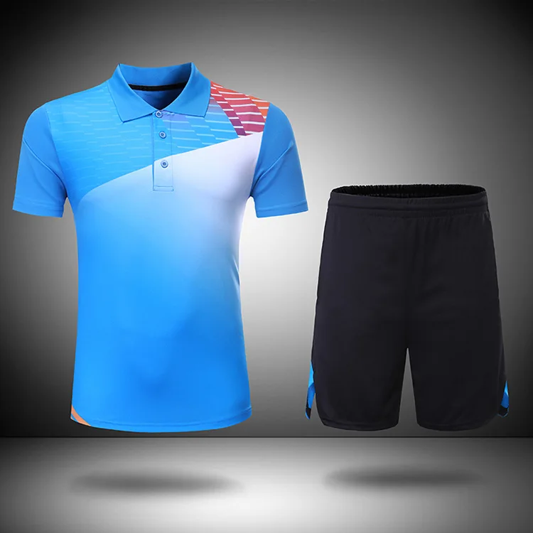 

New Badminton Sportwear T-shirt Clothes,polyester Quick-drying Table Tennis Sport Shorts,tennis Shirt Jersey,men tennisSuit 210