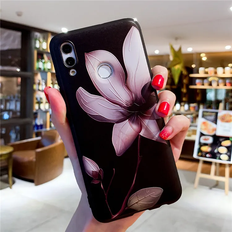 3D Рельефный цветочный чехол для телефона Huawei P30 Pro P10 P20 lite Nova 2i 3 3i 3e Mate 10 20 девичий