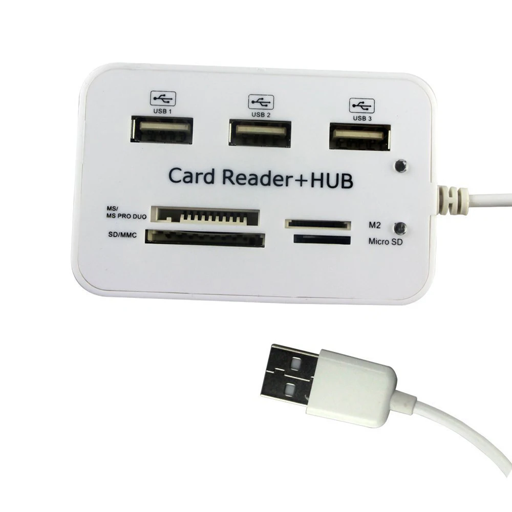 Мульти в 1 микро USB концентратор 2 0 комбо 3 порта сплиттер адаптер питания TF/SD/MS/M2