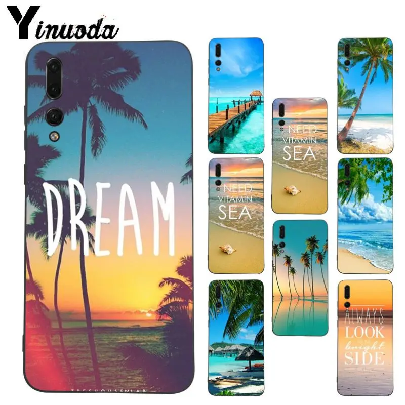 Yinuoda Летний чехол для телефона с голубым небом и пляжем Huawei nova 3i P20Lite P10 Plus Mate10 Mate20