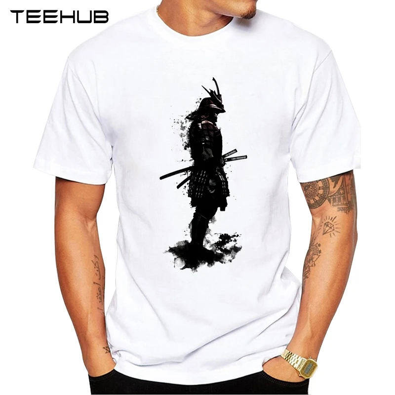 TEEHUB 2019 Летняя мода Япония бронированный самурайский принт Повседневная футболка