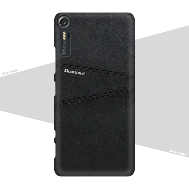 Роскошный винтажный кожаный чехол для lenovo Vibe Shot Z90 чехол для телефона для lenovo Vibe Shot слот для карт из искусственной кожи чехол - Цвет: Black