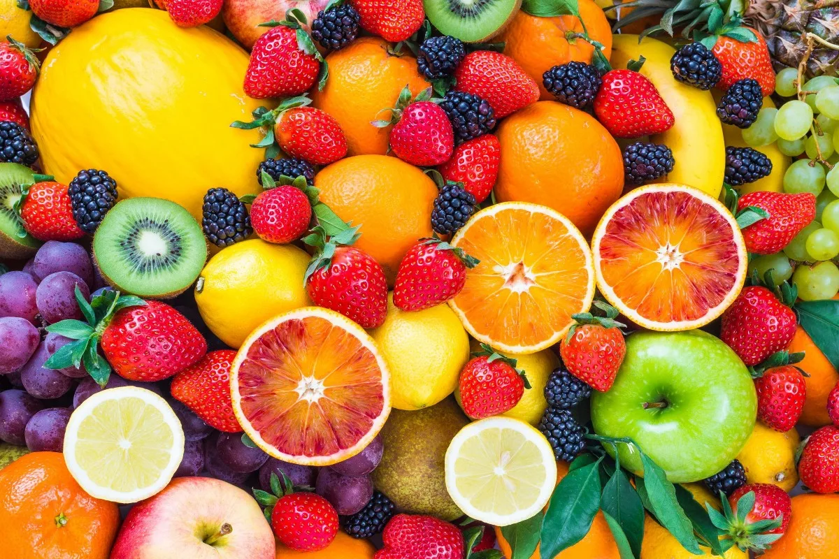 

canvas fabric poster custom print (frame available) food colorful fruits PSW067 for wall decor room decor home decoration