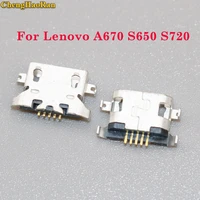 chenghaoran 10pcs micro usb connector charging port socket plug female part for lenovo a670 s650 s720 s820 s658t a830 a850 s939