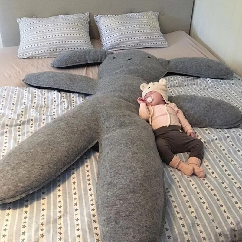

Baby Large Size Cotton Animals Toy Rabbit Stuffed Pillow Kids Room Decoration Bed Rabbit Cushions Children Boy Girl Dolls Gift