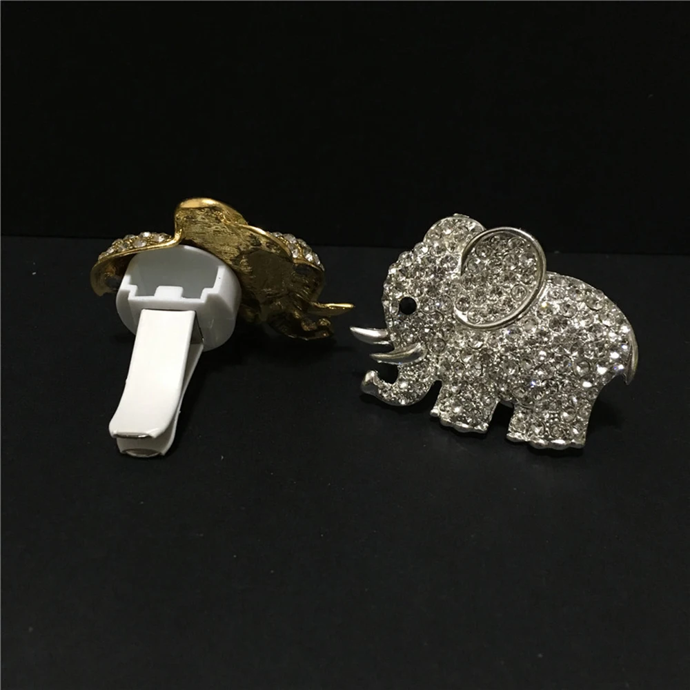 Car Perfume Clip Elephant Diamond Fragrance Air Outlet Freshener Flavor Smell Auto Decoration Diffuser Trim Accessories Gift | Автомобили