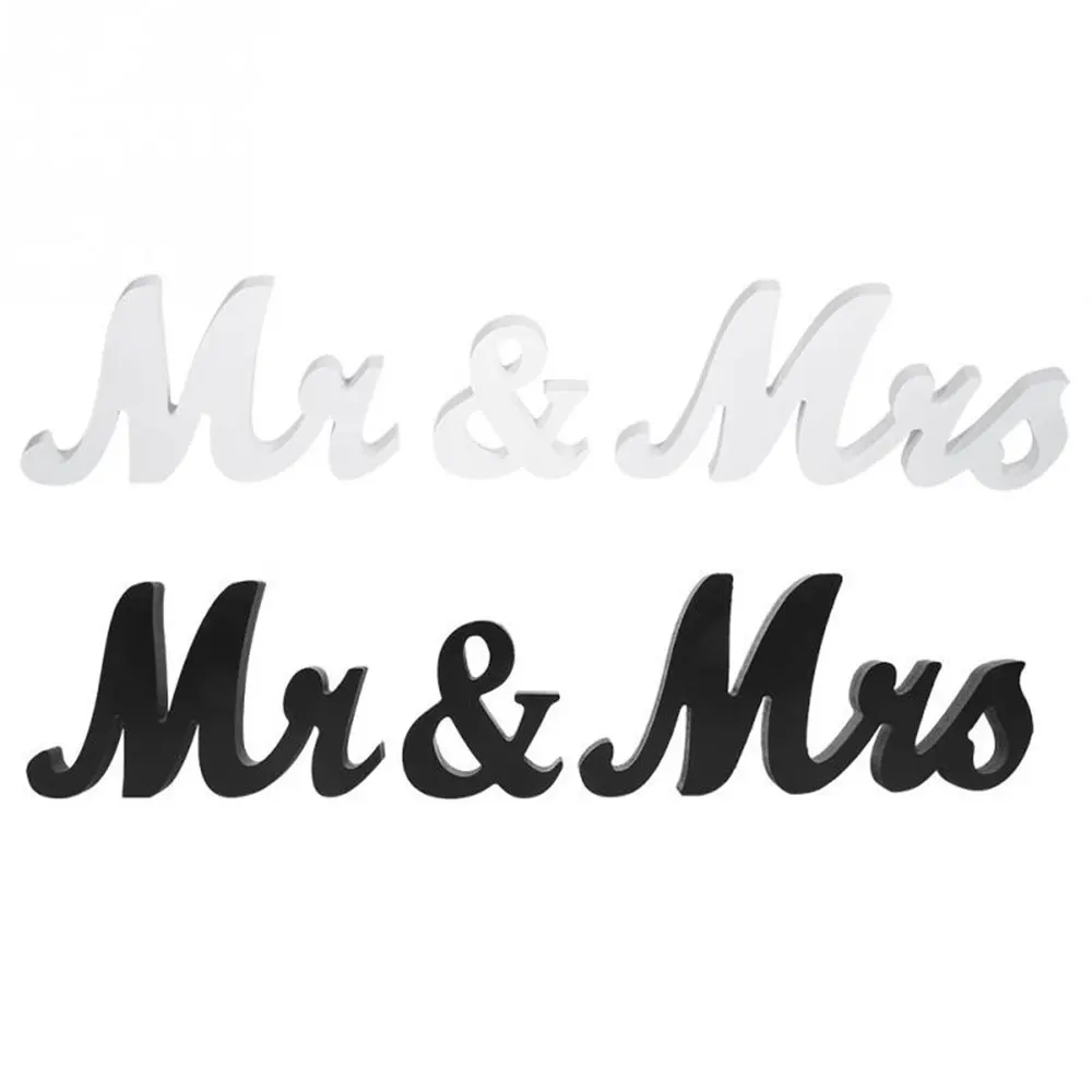 Деревянная дощечка деревянный знак простые Mr & Mrs деревянные принадлежности