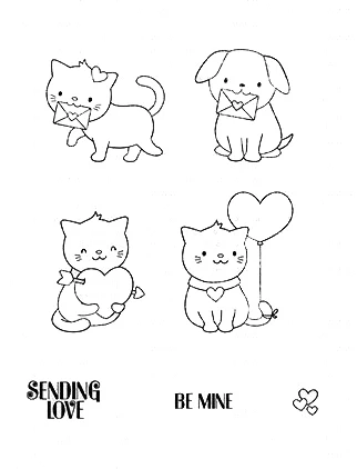 Прозрачный силиконовый штамп с кошкой/печать для скрапбукинга своими