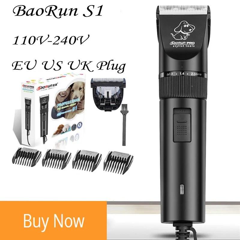 Бренд Baorun P7 перезаряжаемая профессиональная электрическая машинка для стрижки волос триммеры Машинка для стрижки собак Стрижка волос Бритва машинка для стрижки