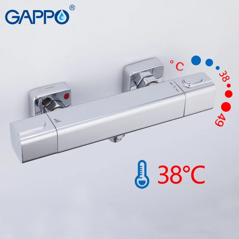 Смеситель для душа GAPPO s с термостатом термостатический настенный кран Водопад