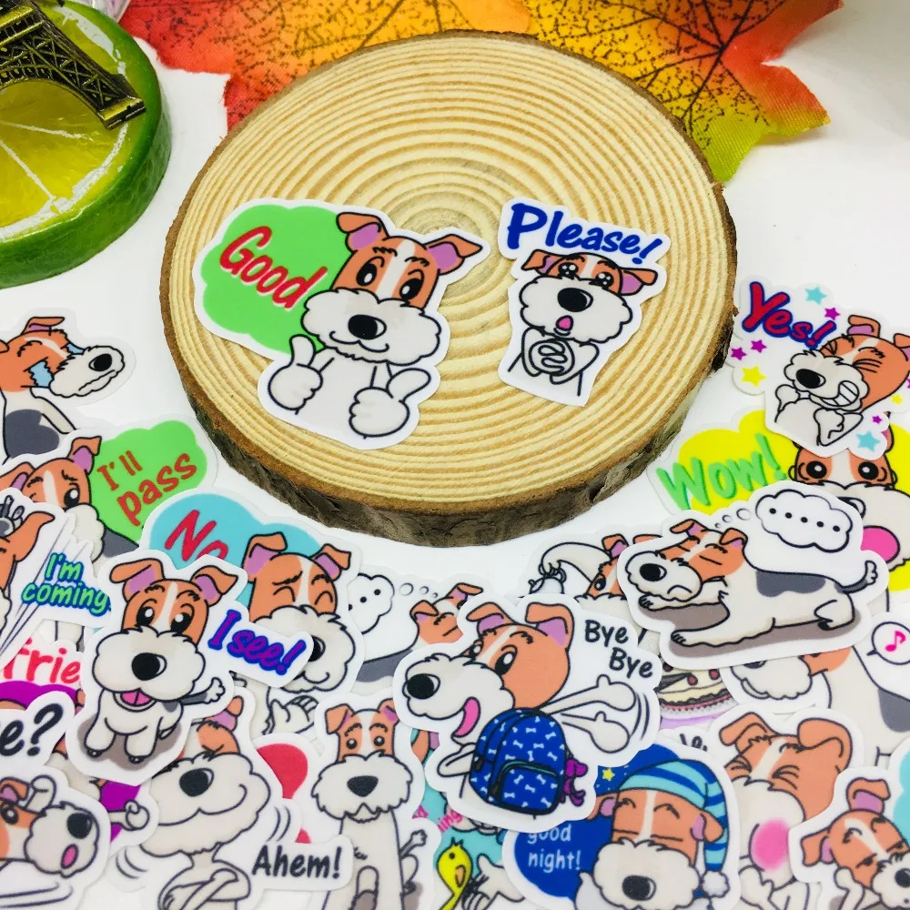

40 Pcs/lot Anime love dog Scrapbooking Stickers Car Case Waterproof Laptop Bicycle Notebook Backpack waterproof Sticker