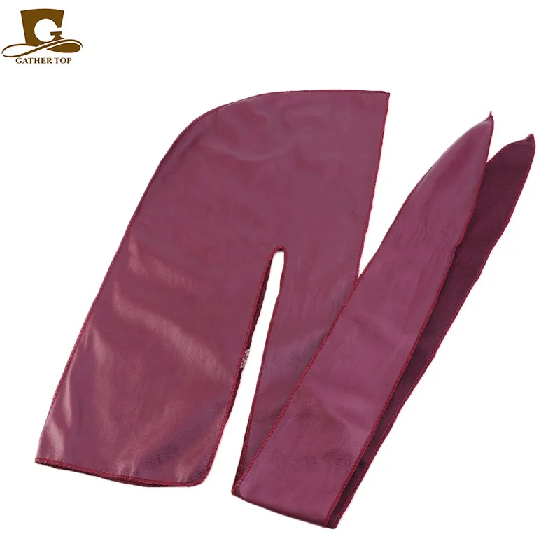 Новый Для мужчин кожаные Durags банданы DuRag головная повязка в виде чалмы волны
