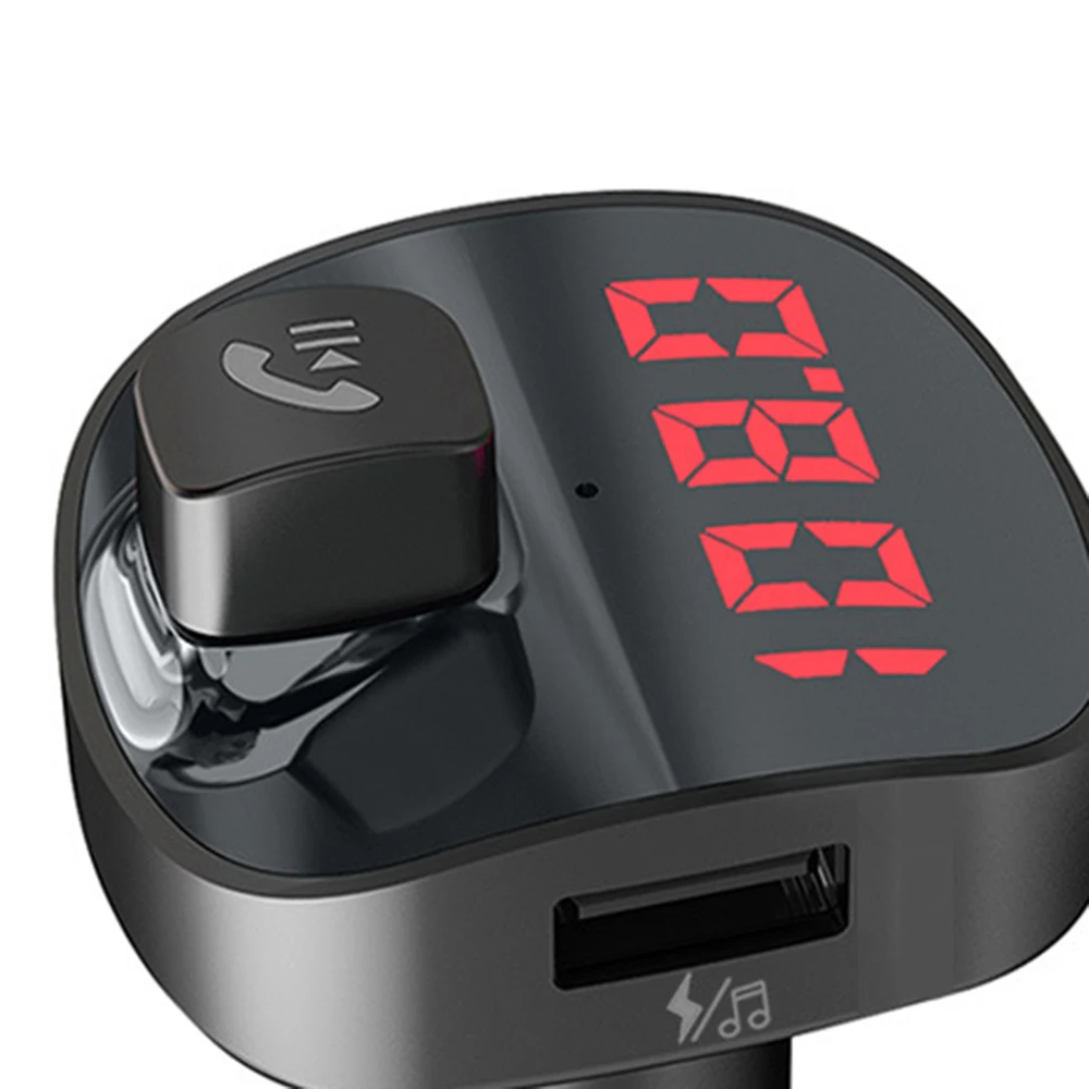 Dual USB телефон Зарядное устройство FM передатчик Bluetooth Car Kit рук-свободный