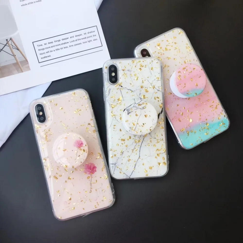 Милый розовый блестящий Мраморный чехол для телефона iphone X 7/8 plus/XR/XS Max силиконовый