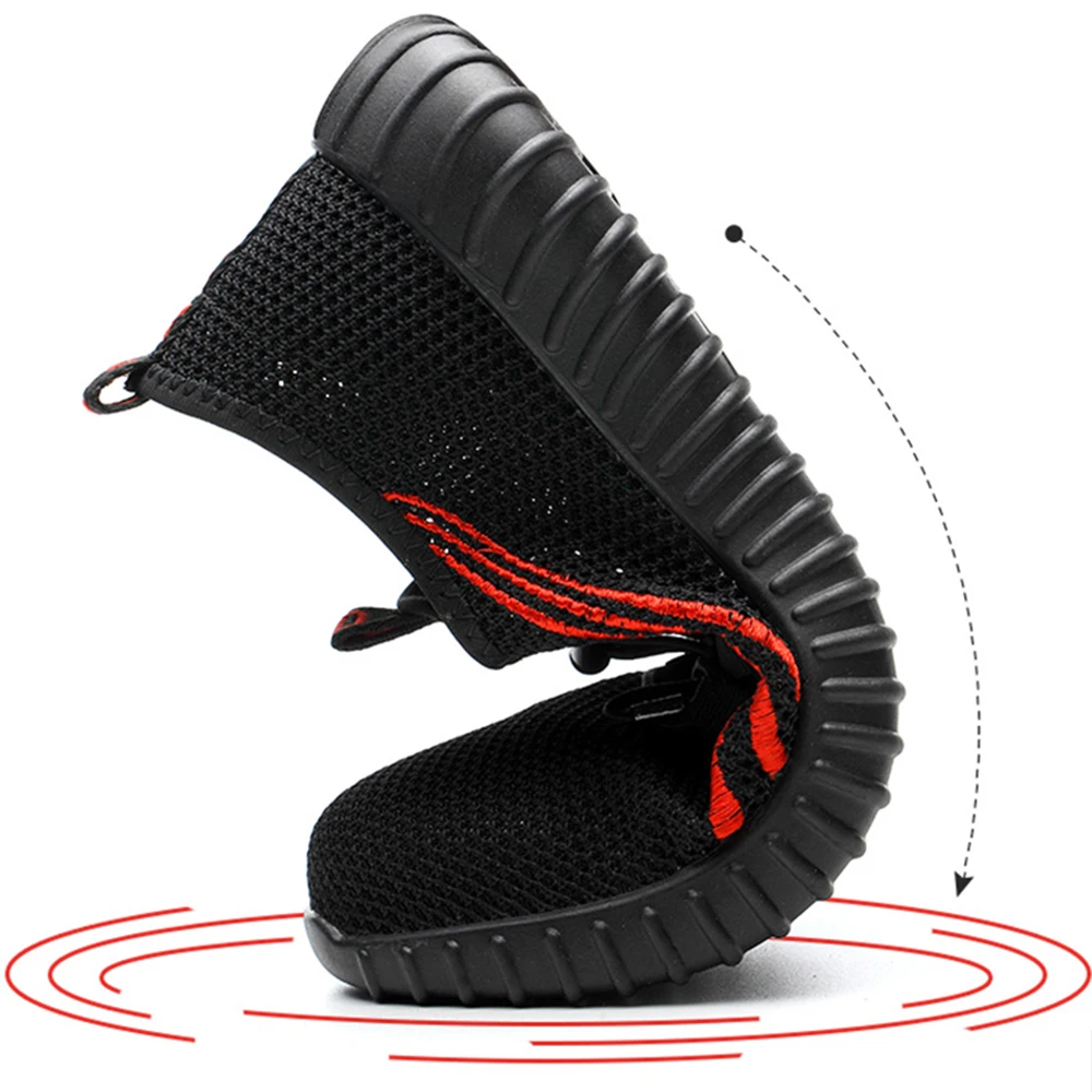Men Shoes Work Safety Boot Steel Toe Breathable Anti-smashing Piercing Boots Sneakers Military | Обувь
