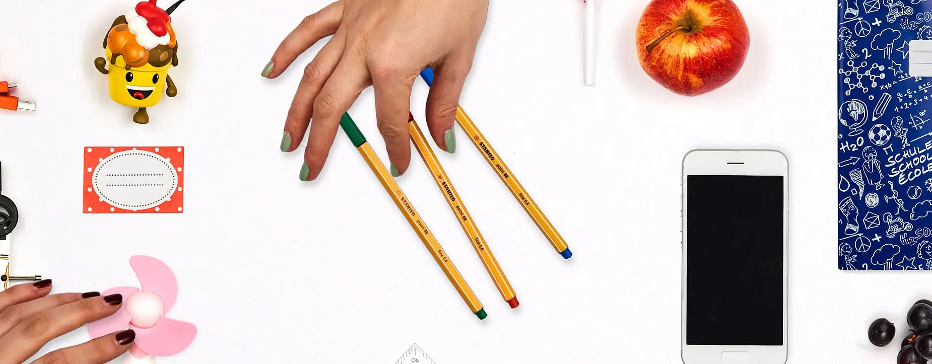 3 шт. STABILO Point 88 Fineliner фломастер наконечник 0,4 мм processial Marker Paperlaria цветной гель ручки "STABILO" эскизная ручка