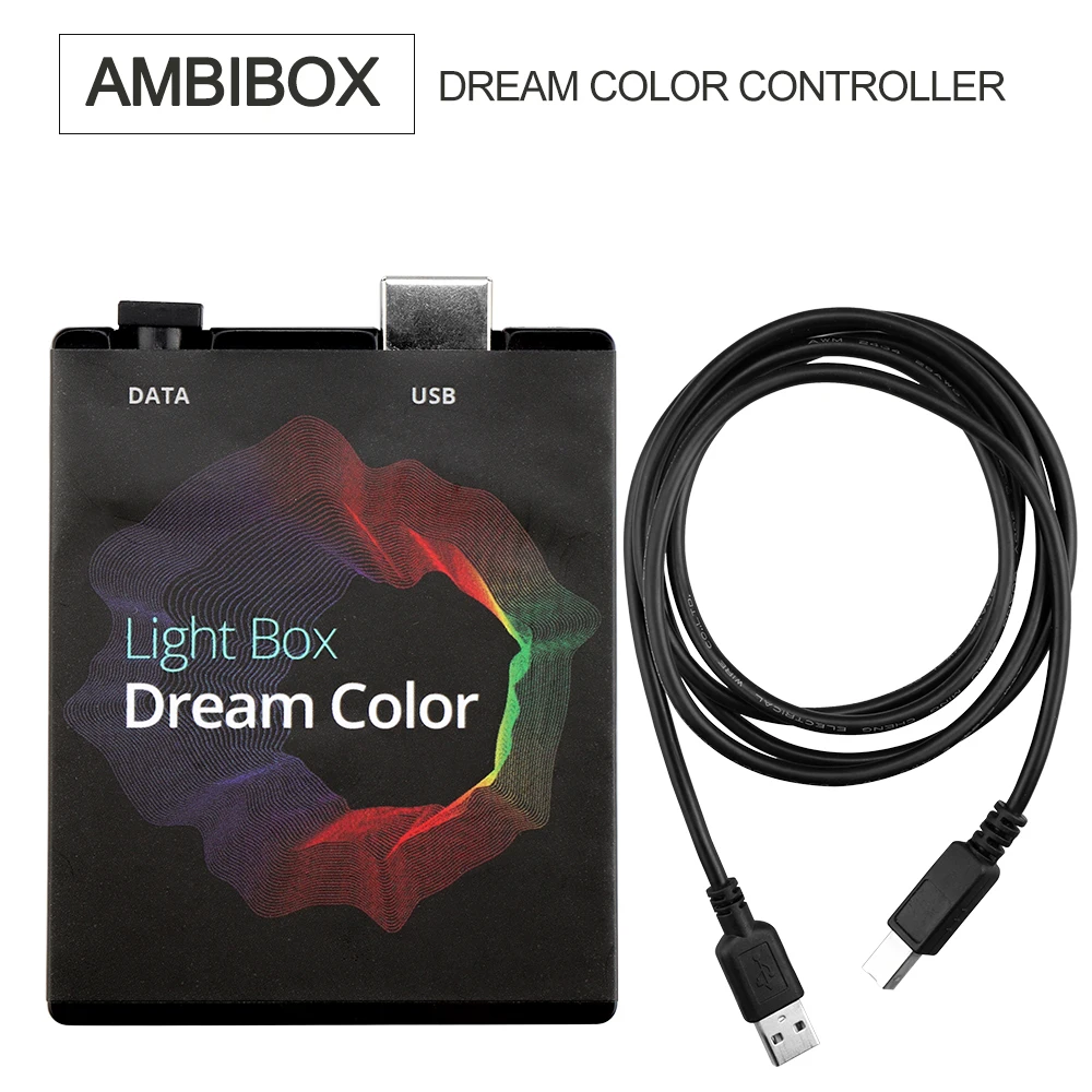 WS2812B USB Светодиодная лента светильник 5050 RGB 5 в dream color Ambi светильник комплект для HDTV настольного ПК экран фоновый светильник ing 1 м 2 м 3 м 4 м 5 м