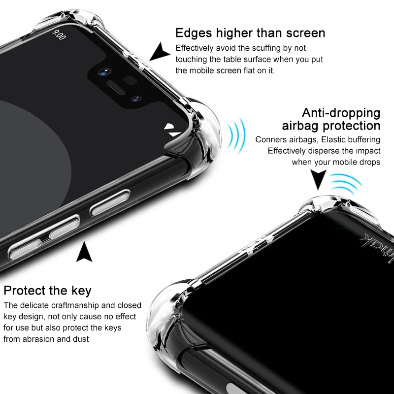 Противоударный чехол с воздушной подушкой для Asus ROG Phone2 ZS660KL Zenfone ZS630KL ZB633KL ZB631KL ZA550KL