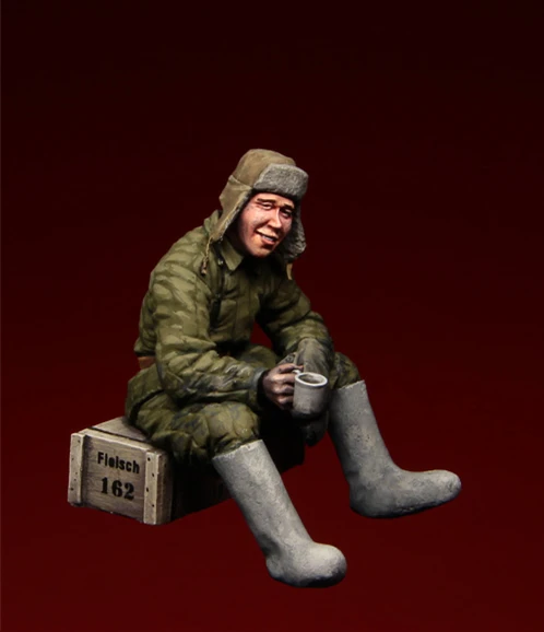 1/35 строительный комплект 132 русский солдат одна фигурка несобранный