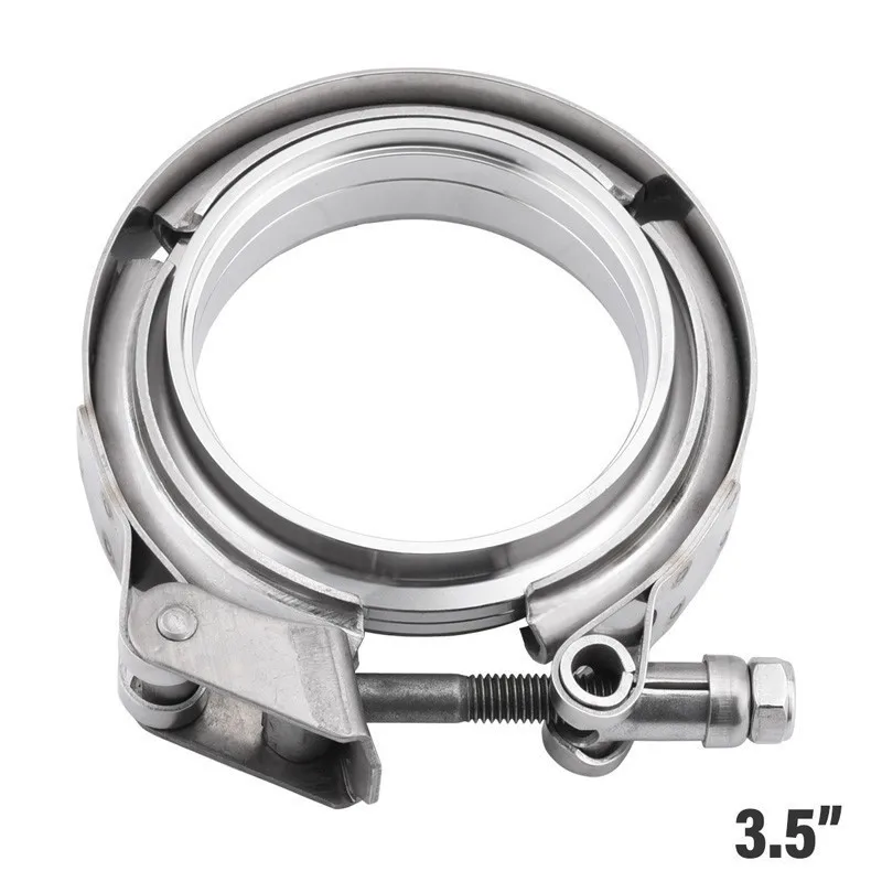 3.5inch 2," /3,0"/3," /4,0" из нержавеющей стали зажим выхлопной полосы быстрого выпуска V Зажим мужской женский фланец для труб турбо выхлоп - Цвет: 3.5inch