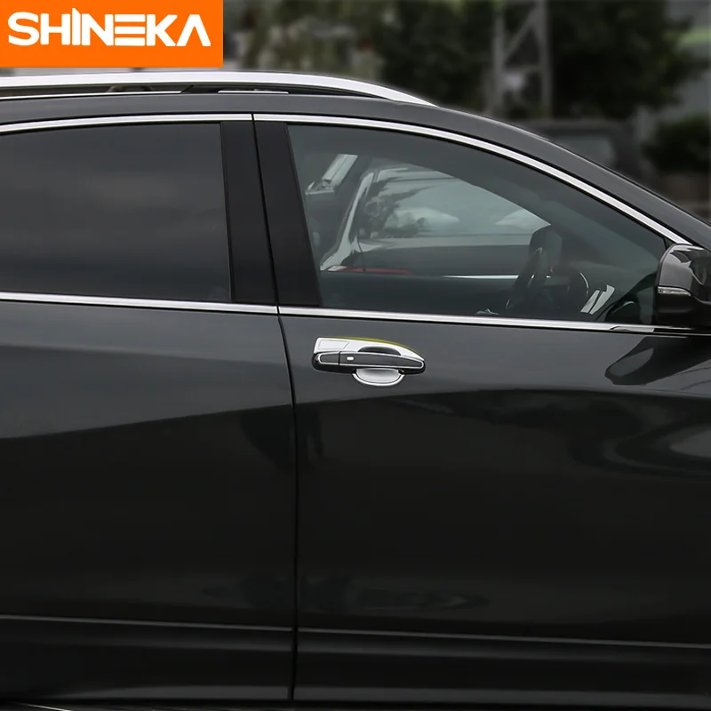 SHINEKA Тюнинг автомобиля Дверная ручка крышка чаши внутреннее украшение отделка