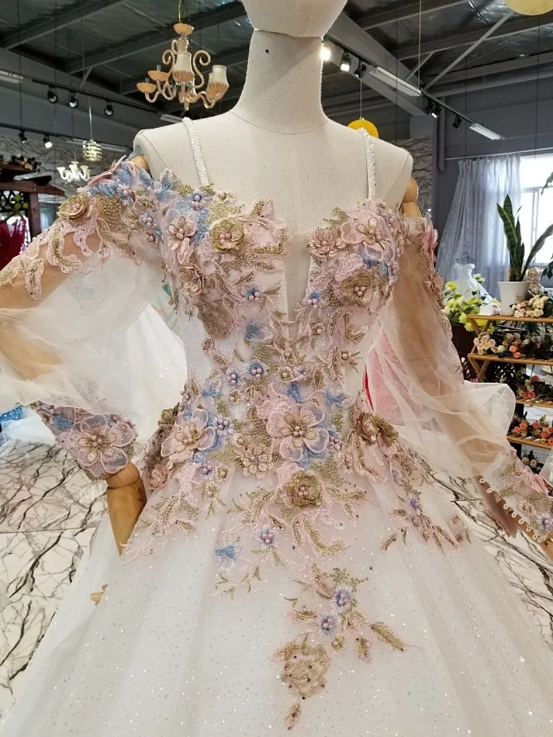 Сексуальное прозрачное свадебное платье с длинными рукавами коллекция 2018 года