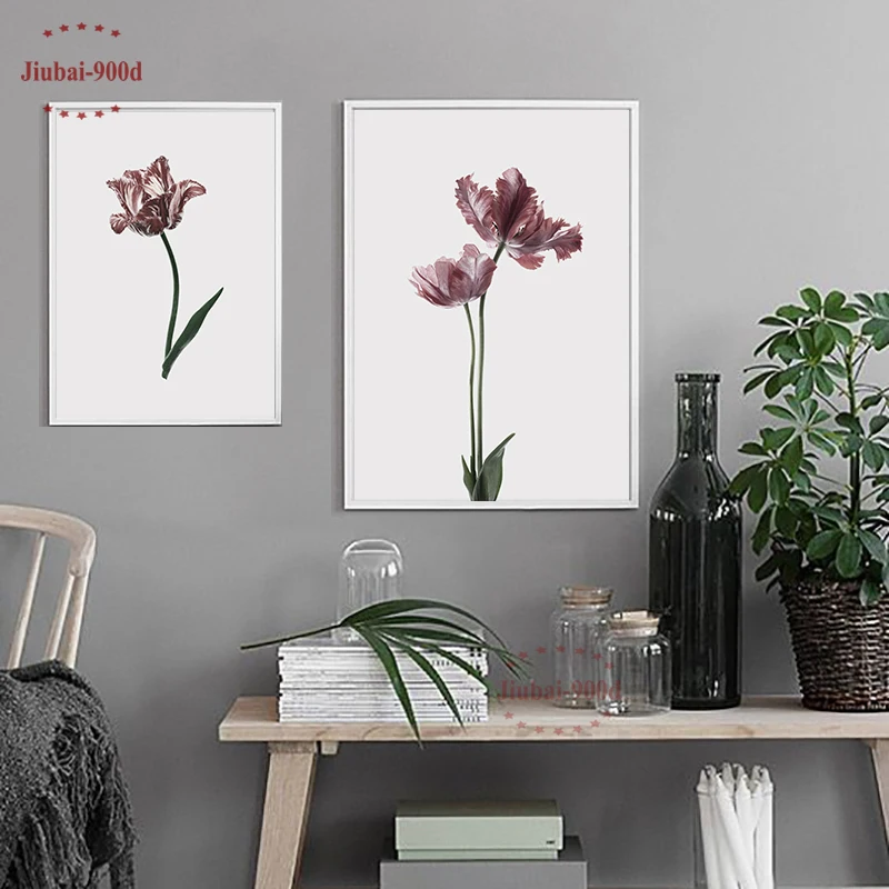 Плакаты и печати на холсте 900D, картины настенного искусства, картинки северных цветов, украшение NOR055.