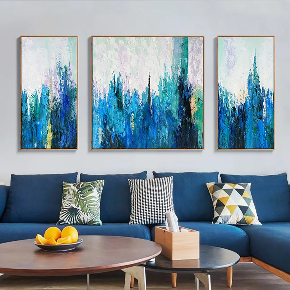 Laminas decorativas pared cuadros абстрактная картина настенная живопись для гостиной большой