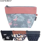 SAFEBET Фирменные женские косметички с фламинго, портативная Водонепроницаемая косметичка для путешествий, косметичка для красоты