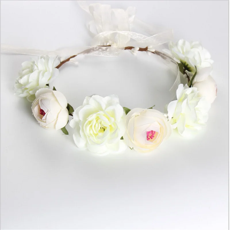 1 шт., с надписью "Bride To Be", лента для волос с цветочным рисунком венок Baby Shower девичник вечерние пляжные вечерние гирлянда Свадебные украшения для невесты. Q