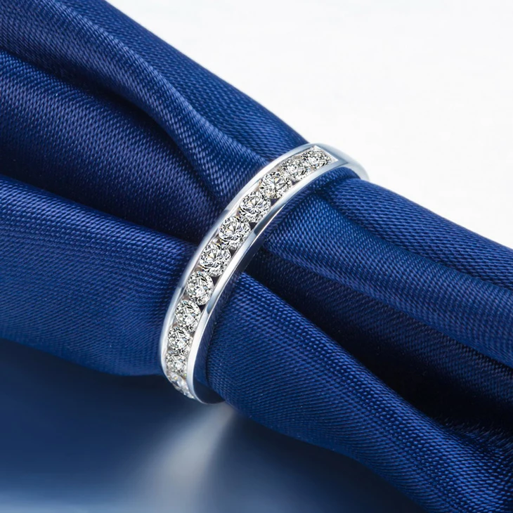 ZOCAI простые классические 0 60 CT сертифицированные I-J/SI круглой огранки 18K Белое