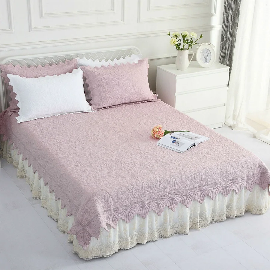 Плотные покрывала комплект одеял 3 шт. корейское Хлопковое одеяло для кровати