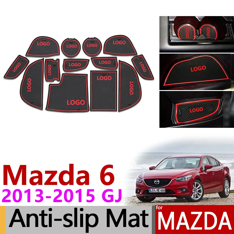 Противоскользящий резиновый коврик для ворот Mazda 6 2013 2014 2015 GJ Atenza Mazda6 пред лицевой